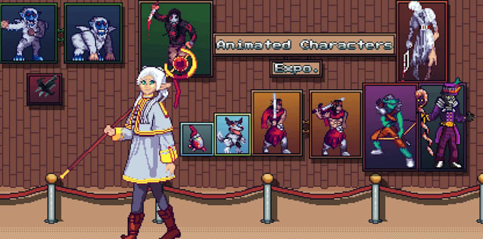 create an exclusive pixel art for your project
