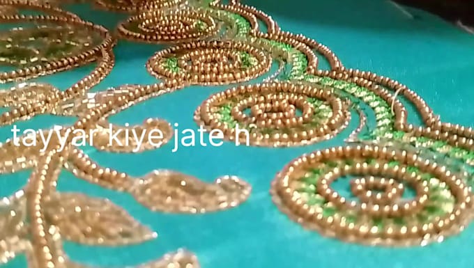 create beautiful custom  hand embroidery  on women fabric