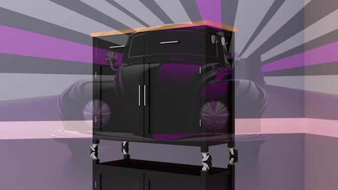 low poly 3dmodel, building in blender
