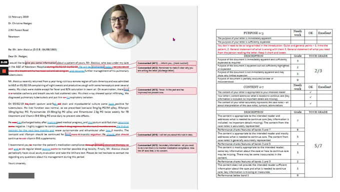 correct your oet letter