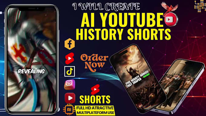 Create ai youtube history shorts ai history by Rahim_013 | Fiverr