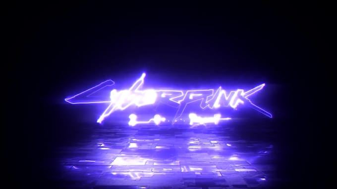 Create neon light glow logo intro animation video by Adridervfx | Fiverr