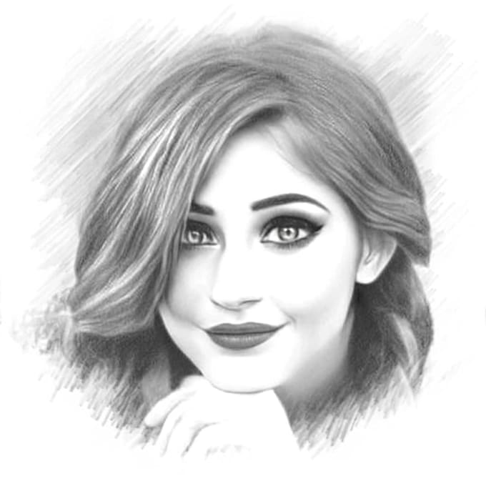 Draw amazing realistic ai pencil portrait from a photo by Skmonirulali