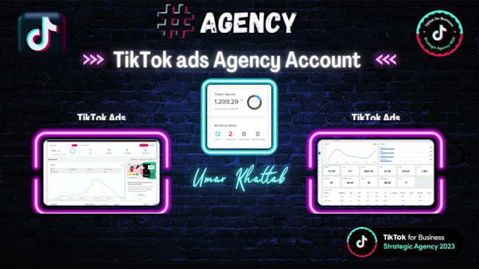 create verified tiktok agency account, tiktok ads account