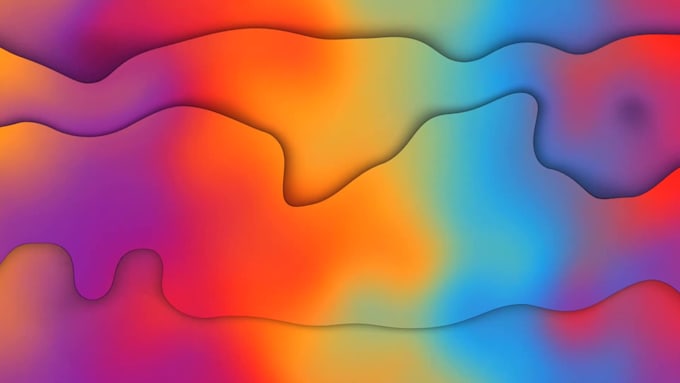 Create professional abstract background gradient liquid animation by ...