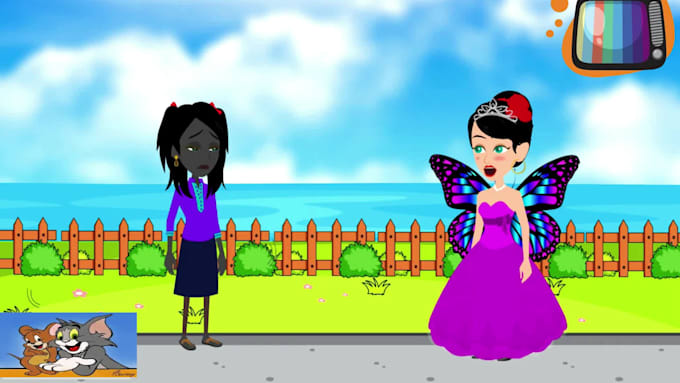 create 2d animated stories for kids youtube channel