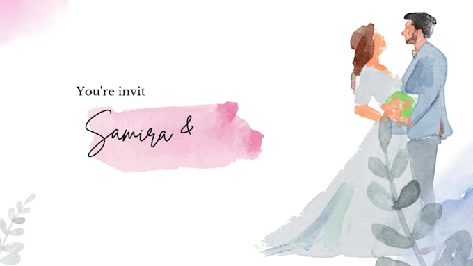 design a stunning wedding invitation digital, printable