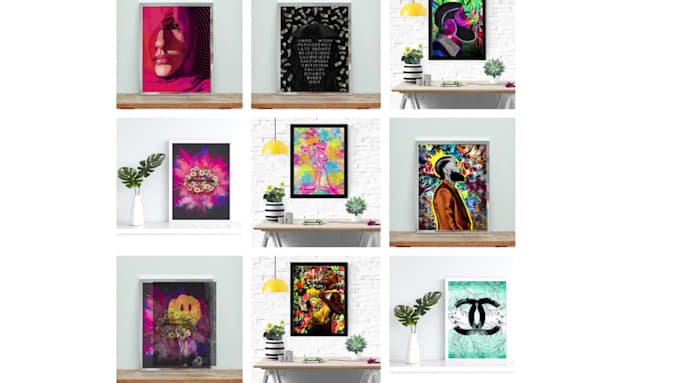 design canvas and poster wall art