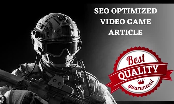 write  SEO optimized video game article or blog
