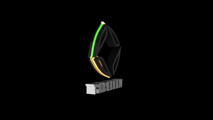 create 2d to 3d logo spinning animation