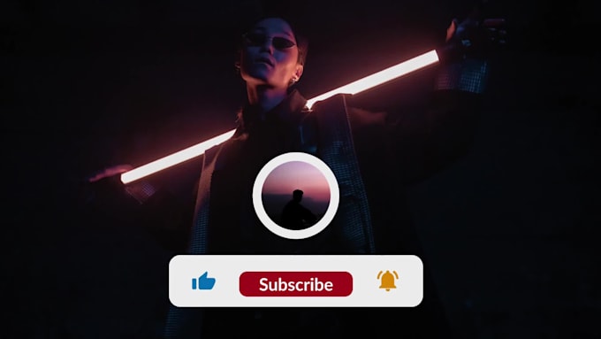 make subscribe button and like share button