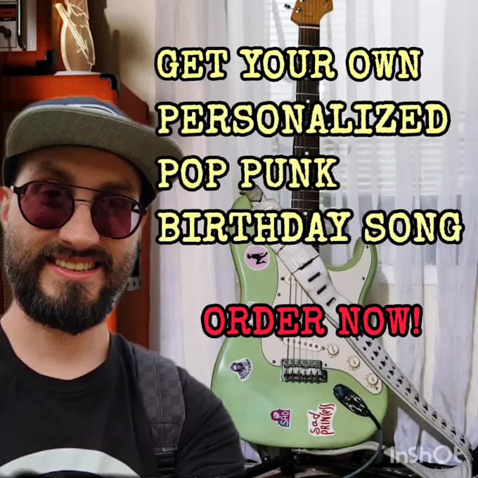 record a personalized pop punk birthday song