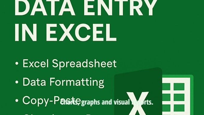 do accurate excel data entry, cleaning, and formatting