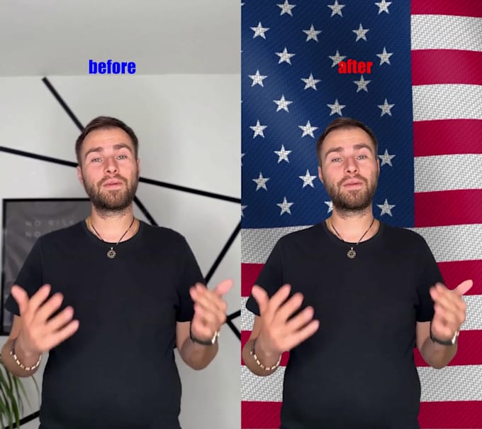 rotoscoping video, eddit background, video effects