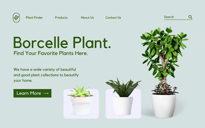 design a professional gardening, landscaping, plants, or farming website