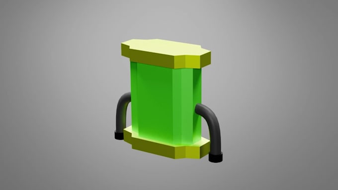 create a 3d low poly models in blender