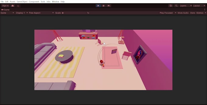 develop a fully functioning game in unity