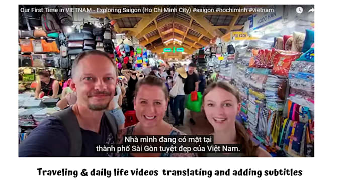 translate and create subtitles from english to vietnamese and korean