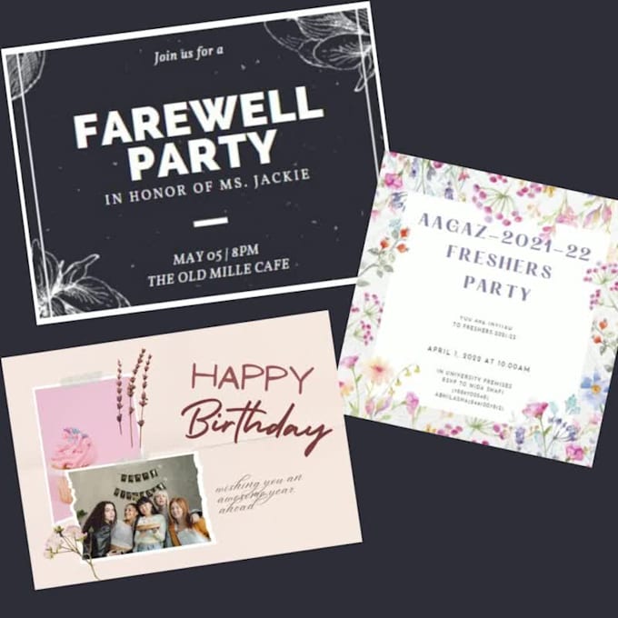 Design personalized digital greeting cards by Tiyagupta03 Fiverr