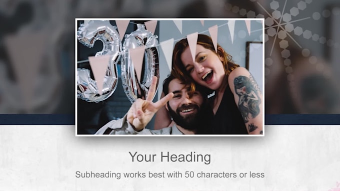 Big Deals! I will create a picture slideshow for birthday  for $5