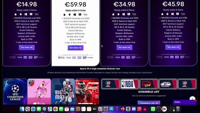 build SEO optimized iptv website template for fast rankings