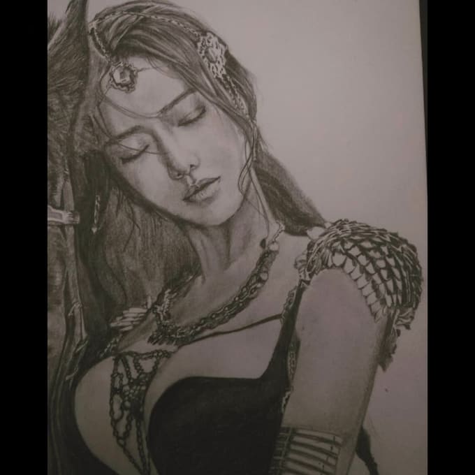 draw a quick portrait for you from photo for 5 dollars only
