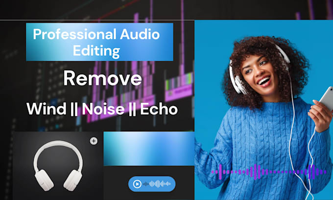 eliminate distortion like wind, noise, echo, restore, fix and enhance your audio