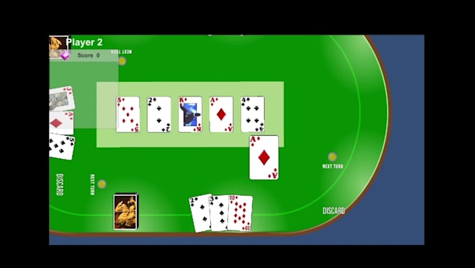 develop a 2 to 4 player online multiplayer card game