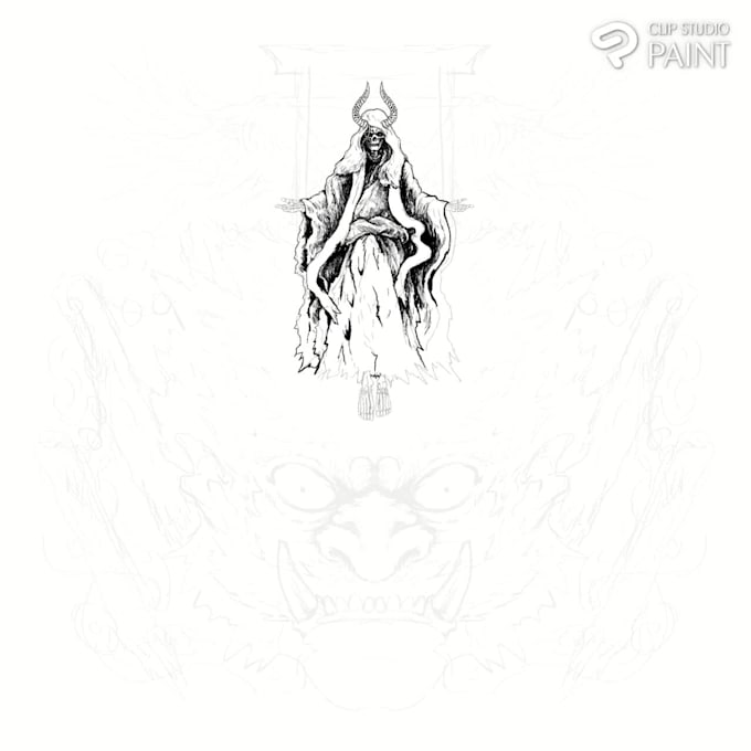 do hand drawing illustration for tshirt design