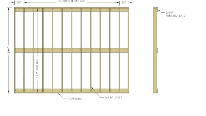 create detailed shed working plans from scratch
