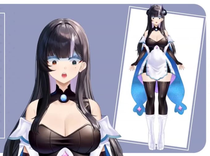 Draw And Rig Live D Vtuber Anime Model Vtuber Rigging Anime Model For Facerig By