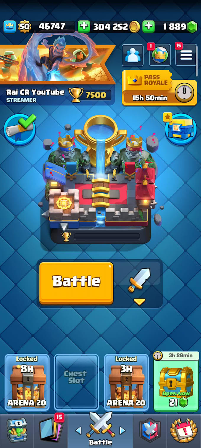 Push your clash royale trophies by Rai_cr07 Fiverr