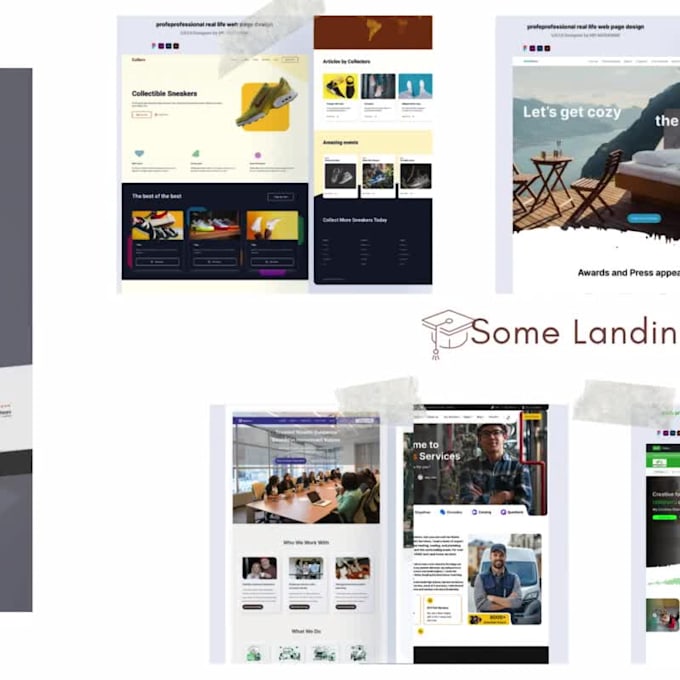 Professional creative and modern landing page design ui ux by ...
