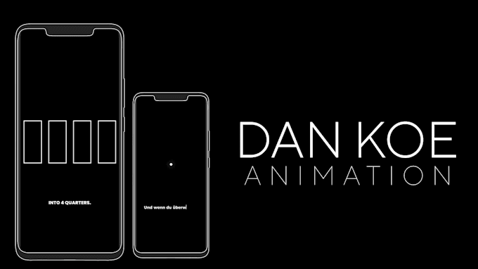create minimalist dan koe style animation