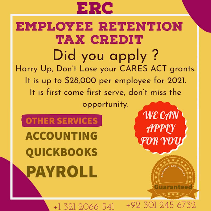 employee retention tax credit erc