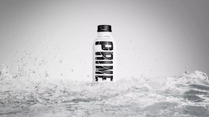 create 3d commercial animation for drinks, bottles, beverage