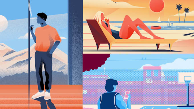 create beautiful animation website and social media