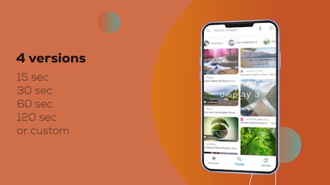 do unique app promo video with smartphone design screens