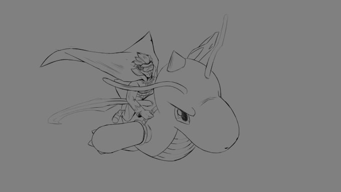 stylized or cartoon style