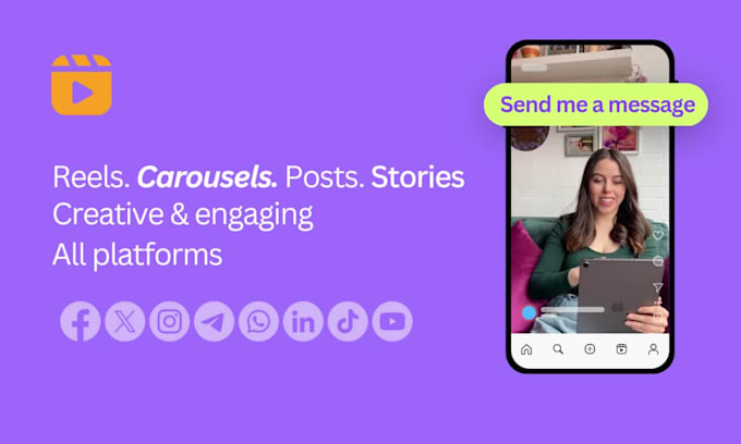 social media manager and content creator