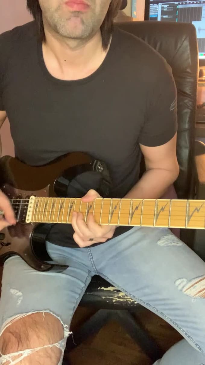 record professional electric guitar tracks for rock, pop, and metal