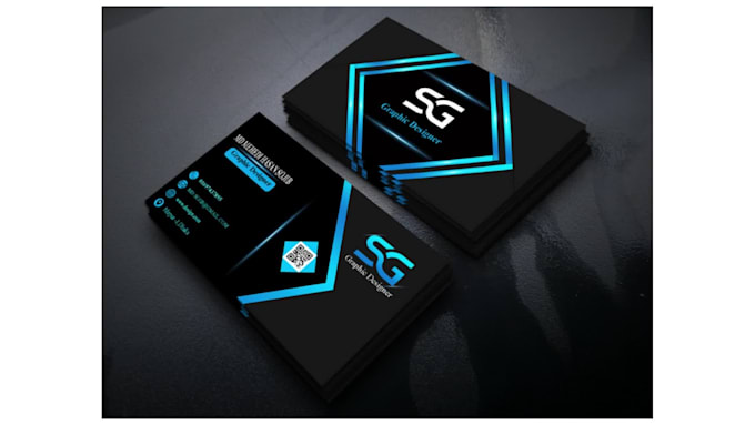create business card design with qr code
