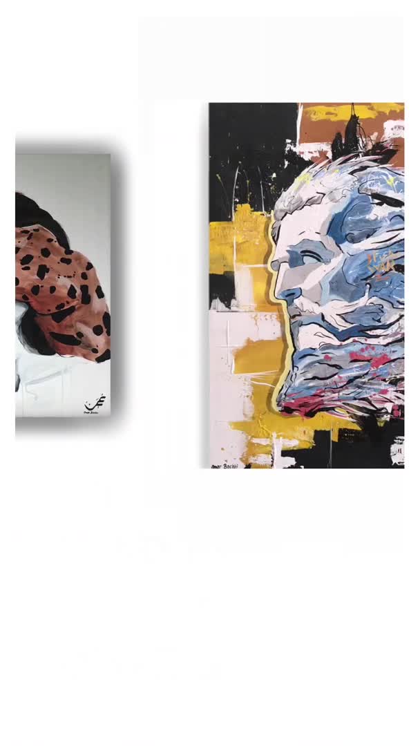 Make acrylic paintings on canvas and ship to your address by