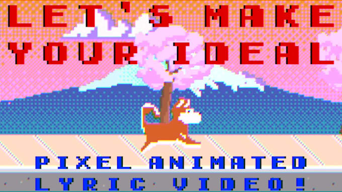Create a pixel animated lyric video by Mickeymanson | Fiverr