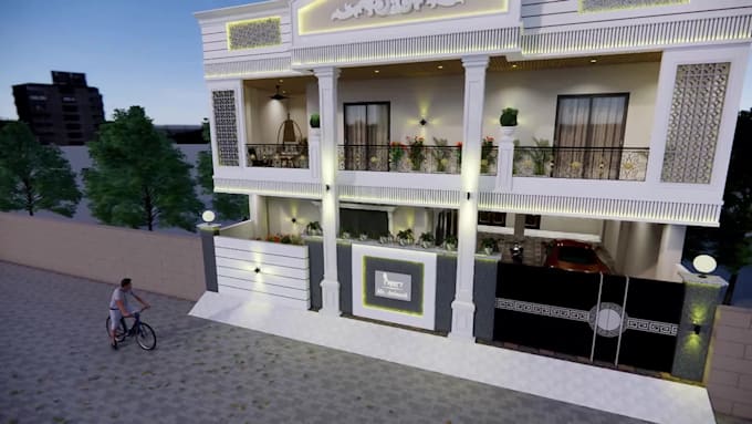 create professional 2d building plan and 3d elevation design