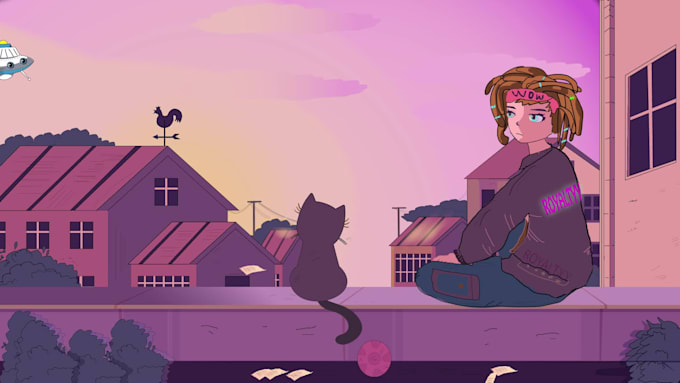 create custom design lofi animation loop