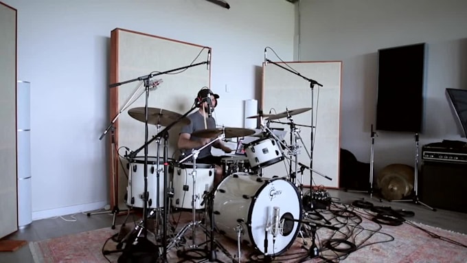 record epic rock or pop drums