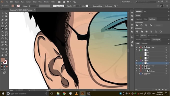 make vector portrait of anything