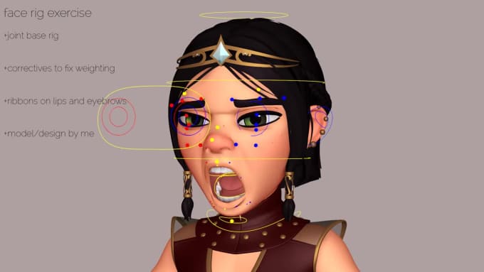 3d character rigging, facial rig, blend shapes lip sync,rig ue5, wonder ...