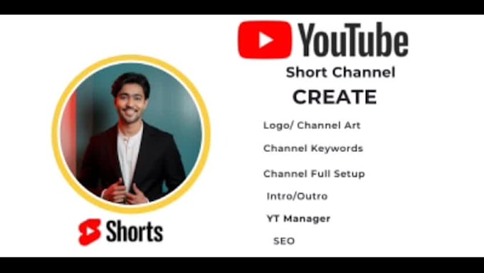 create and full setup short youtube channel